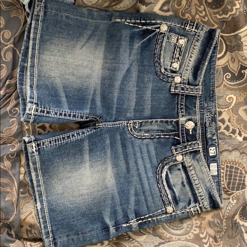 Miss Me Mid Rise Mid- Shorts
